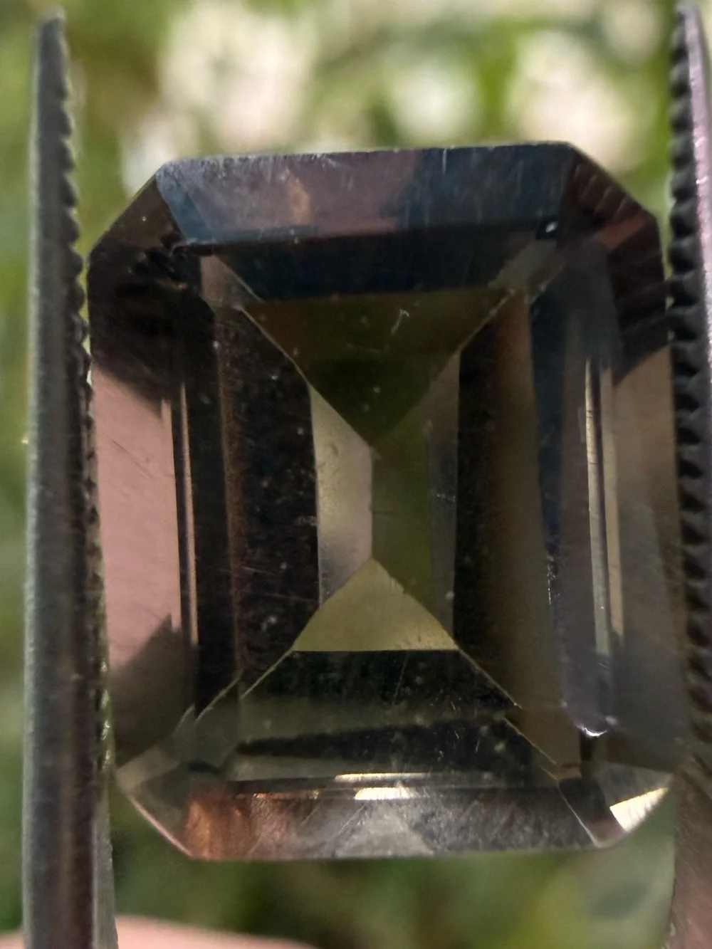 Smoky Quartz Emerald-Cut Gemstone